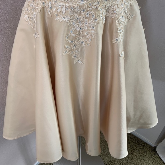 Dancing Queen Lace Crystal Princess Neckline Gown - Picture 6 of 16